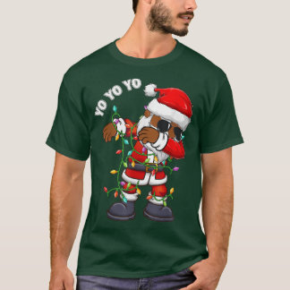 Afrikanischer Amerikaner mit Weihnachtsliedern Xma T-Shirt