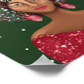 Afrikanischer Amerikaner nur ein Mädchen, das Weih Poster (Ecke)