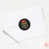Afrikanischer Amerikaner oder Kwanzaa Kinara oder  Runder Aufkleber (Umschlag)