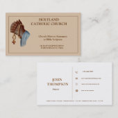 Afrikanischer Amerikaner Praying Hands Katholische Visitenkarte (Vorne/Hinten)