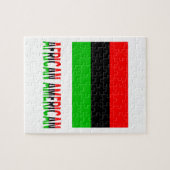 Afrikanischer Amerikaner und Worte Puzzle (Horizontal)