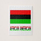 Afrikanischer Amerikaner und Worte Puzzle (Vertikal)
