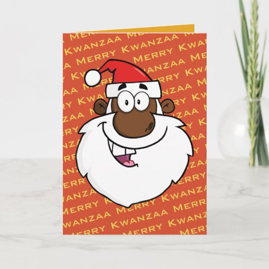 Afrikanischer Amerikaner Weihnachten Kwanzaa Grüße (Vorderseite)