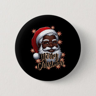 Afrikanischer Amerikaner Weihnachten Pajama Black Button