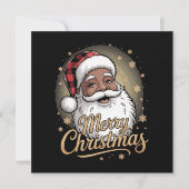 Afrikanischer Amerikaner Weihnachten Pajamas Weihn Einladung (Vorderseite)