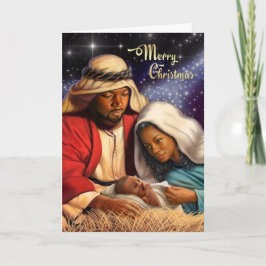 Afrikanischer Amerikaner - Weihnachtskarten Feiertagskarte