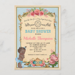 Afrikanischer amerikanischer Alice im Einladung