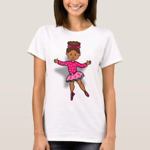 Afrikanischer amerikanischer Ballerina-T - Shirt