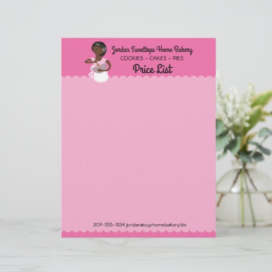 Afrikanischer amerikanischer briefbogen (Stehend Vorderseite)