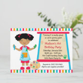 Afrikanischer amerikanischer einladung (Stehend Vorderseite)