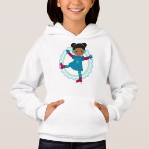 Afrikanischer amerikanischer Eis-Skater - Hoodie