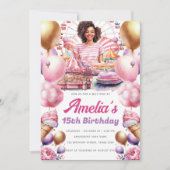 Afrikanischer Amerikanischer Geburtstagspark Einladung (Vorderseite)