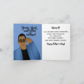 Afrikanischer amerikanischer Handsome / Geschenkte Karte (Innenseite)