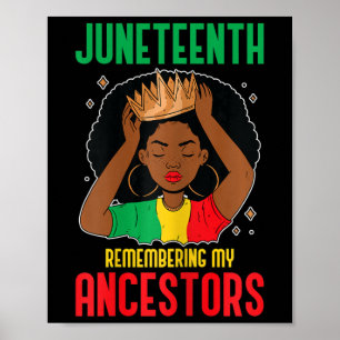 Afrikanischer amerikanischer Junetenhaus - Erinner Poster