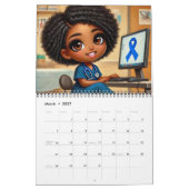 Afrikanischer amerikanischer Kalender CHIBI Medizi (Mär 2027)