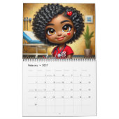 Afrikanischer amerikanischer Kalender CHIBI Medizi (Feb 2027)