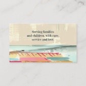 Afrikanischer amerikanischer Lehrer Babysitter Kin Visitenkarte (Rückseite)