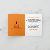 Afrikanischer amerikanischer Onkel Happy Birthday Karte (Innenseite)