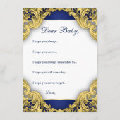 Afrikanischer amerikanischer Prinz wünscht sich Ba Hinweiskarte (Rückseite)