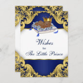 Afrikanischer amerikanischer Prinz wünscht sich Ba Hinweiskarte (Vorne/Hinten)