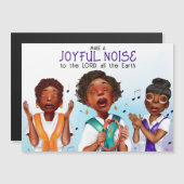 Afrikanischer Amerikanischer Sängerurlaub Magnetkarte (Vorne/Hinten)