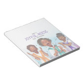 Afrikanischer Amerikanischer Sängerurlaub Notizblock (angewinkelt)