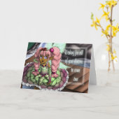 Afrikanischer Amerikanischer Schmetterling Wings G Karte (Gelbe Blume)