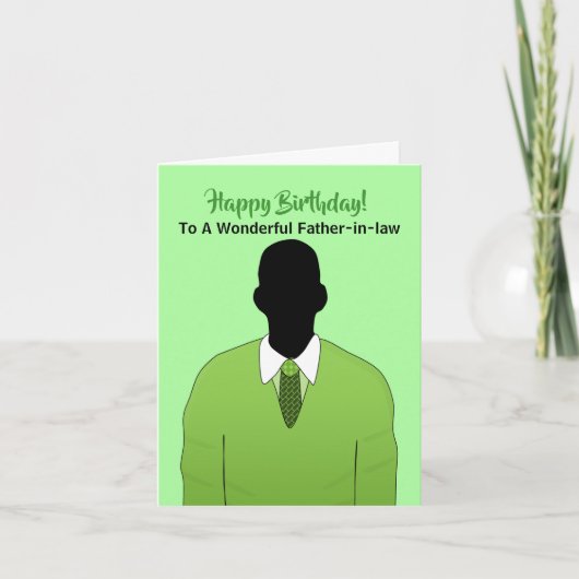Afrikanischer amerikanischer Schwiegervater - Happ Karte (Vorderseite)