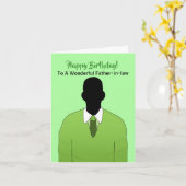 Afrikanischer amerikanischer Schwiegervater - Happ Karte (Gelbe Blume)