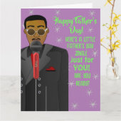 Afrikanischer amerikanischer Vater Jingle, Vaterta Karte (Gelbe Blume)