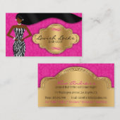 Afrikanischer amerikanischer visitenkarte (Vorne/Hinten)