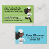 Afrikanischer amerikanischer visitenkarte (Vorne/Hinten)