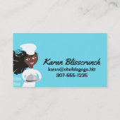 Afrikanischer amerikanischer visitenkarte (Rückseite)