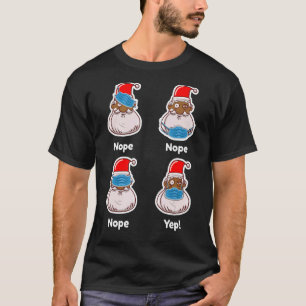 Afrikanischer amerikanischer Weihnachtsmann Matchi T-Shirt