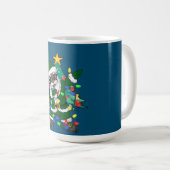 Afrikanischer amerikanischer Weihnachtsmann Ugly C Kaffeetasse (VorderseiteRechts)