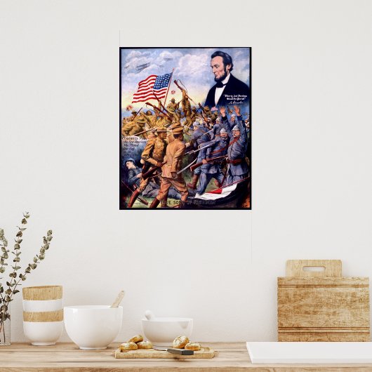 Afrikanischer amerikanischer WWI: WAHRE SONEN FREI Poster (Küche)