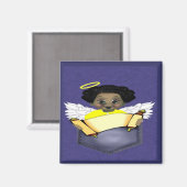 Afrikanischer Angel Magnet (Vorderseite/Rückseite)