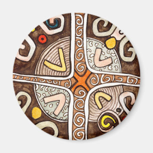 Afrikanischer Art-Motiv-Magnet Magnet