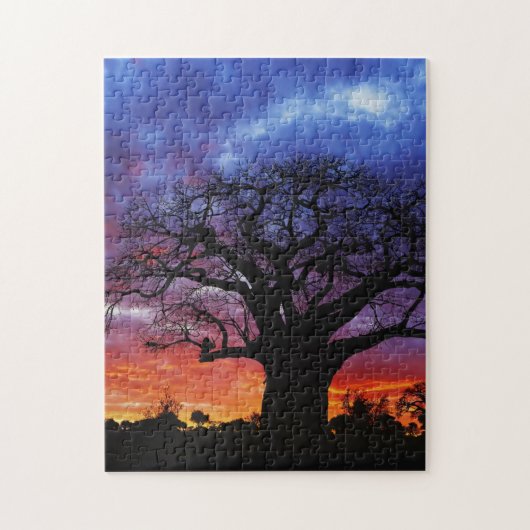 Afrikanischer Baobab-Baum, Adansonia digitata 2 Puzzle (Vertikal)