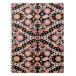 Afrikanischer Batik-Kletter Efeu Notizblock