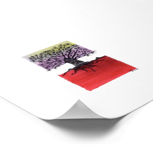 afrikanischer Baum Poster (Ecke)