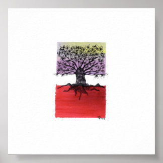 afrikanischer Baum Poster