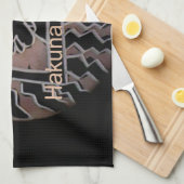 Afrikanischer Bongo Kaffee Brown Küchentuch (Viertel Falte)