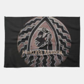 Afrikanischer Bongo Kaffee Brown Küchentuch (Horizontal)