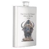 Afrikanischer Büffel Flachmann (Rechts)