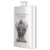 Afrikanischer Büffel Flachmann (Links)