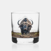 Afrikanischer Büffel Whiskyglas (Vorderseite)