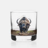 Afrikanischer Büffel Whiskyglas (Rückseite)