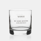 Afrikanischer Büffel Whiskyglas (Links)