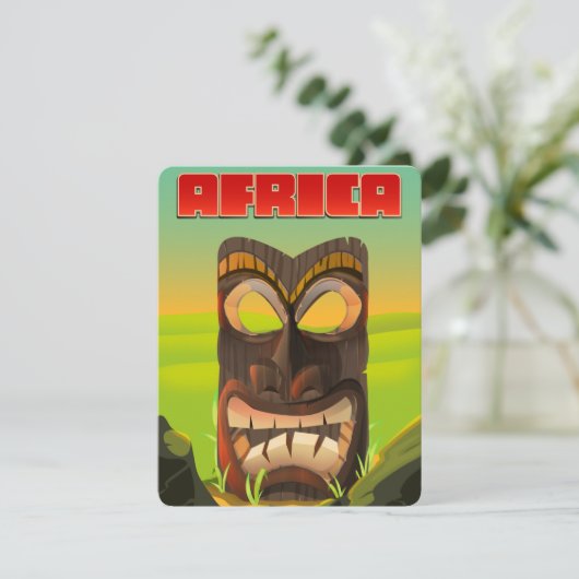 afrikanischer Carvingkopf (Stehend Vorderseite)